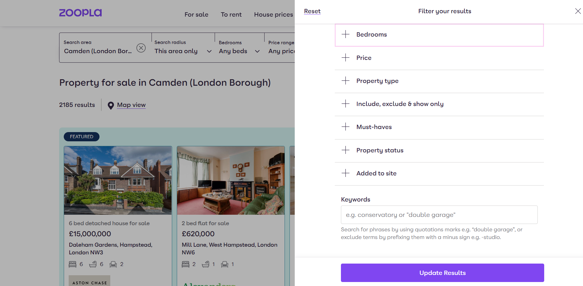 How to search by square footage on Rightmove - GeoGlider - Blog